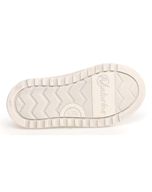 Baskets en Cuir Penshaw nude/lait