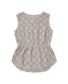 Combi-short en Eponge à carreaux gris