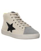 Pinn Milk/veelkleurige leren sneakers