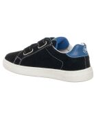 Sneakers aus Leder in Schwarz/Azurrosa