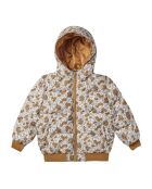 Doudoune Fleurie camel/imprimé