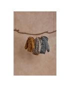 Doudoune Fleurie camel/imprimé