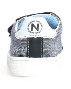 Pinn sneakers in zwart/hemelsblauw