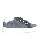 Pinn sneakers in zwart/hemelsblauw