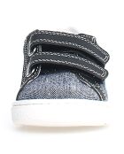 Pinn sneakers in zwart/hemelsblauw