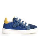 Pinn azur/wit/gele sneakers