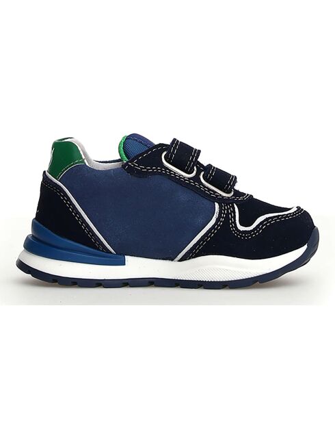 Roy Leather Sneakers blauw/azur/groen