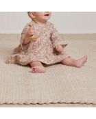 Robe Gaze de Coton Fleurs rose