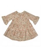 Robe Gaze de Coton Fleurs rose