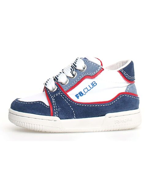 Wit/azuurblauwe Speed Sneakers