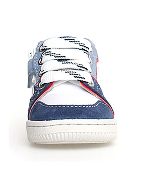 Wit/azuurblauwe Speed Sneakers