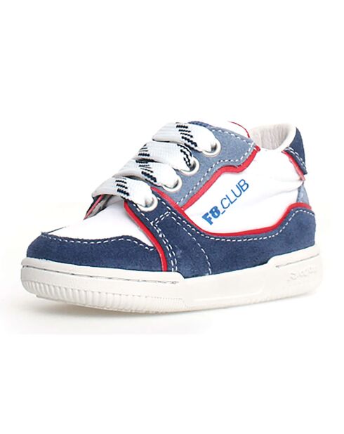 Wit/azuurblauwe Speed Sneakers