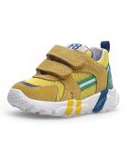 Sneakers a righe gialle/verdi