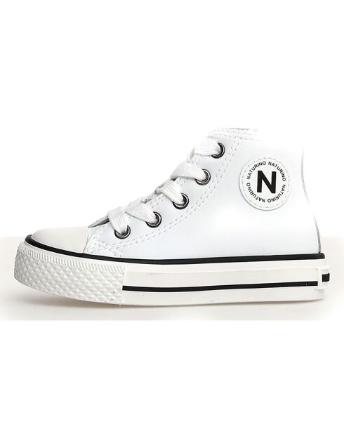 Baskets en Cuir Ylfas blanches