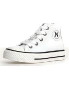 Baskets en Cuir Ylfas blanches