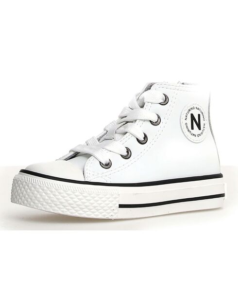 Baskets en Cuir Ylfas blanches