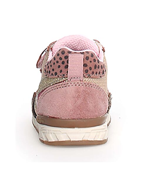 Baskets Zak platine/rose