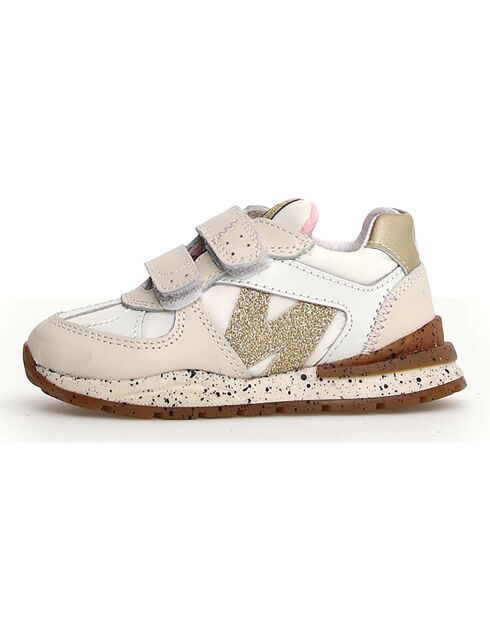 Baskets Zimmy lait/blanc/platine