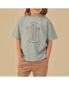 T-Shirt Catch The Wave bleu