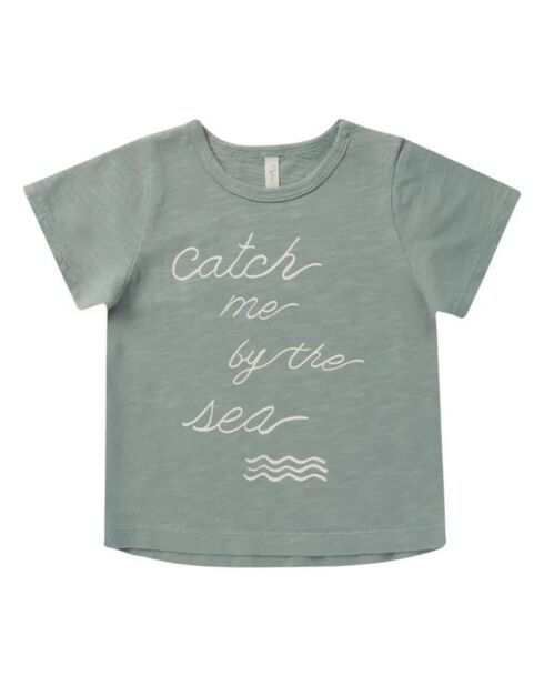 T-Shirt Catch Me By The Sea vert d'eau
