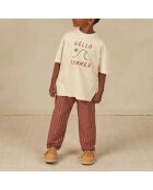 T-Shirt Hello Summer écru