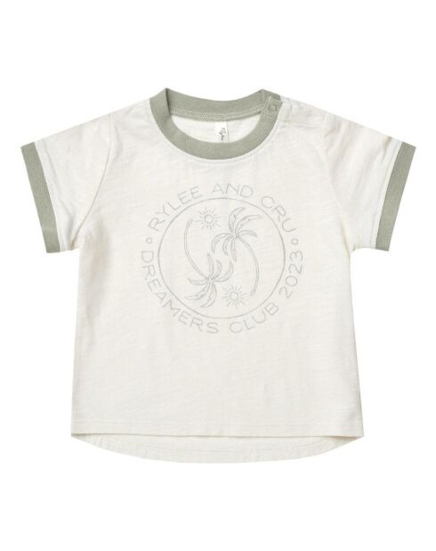 T-Shirt Dreamer sauge/blanc