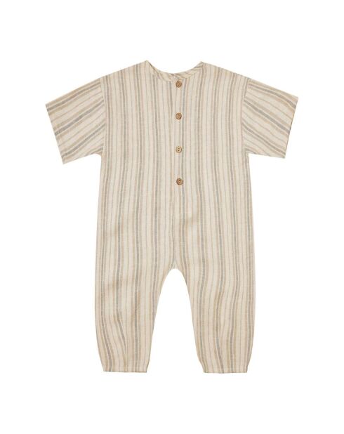 Combinaison en Lin mélangé Rayures beige