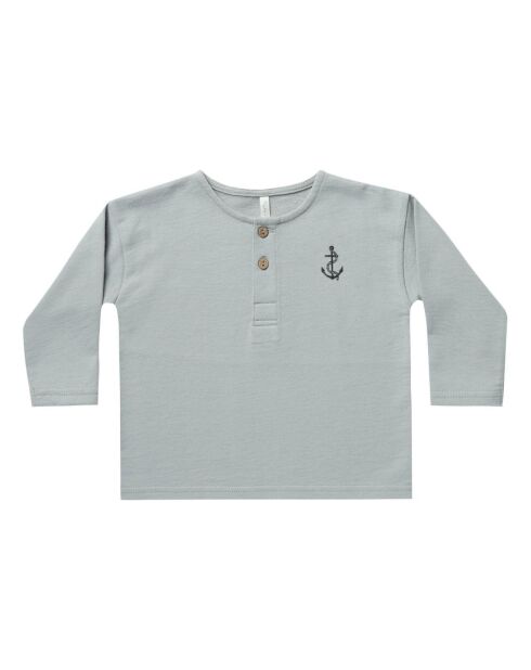 Sweat Henley bleu