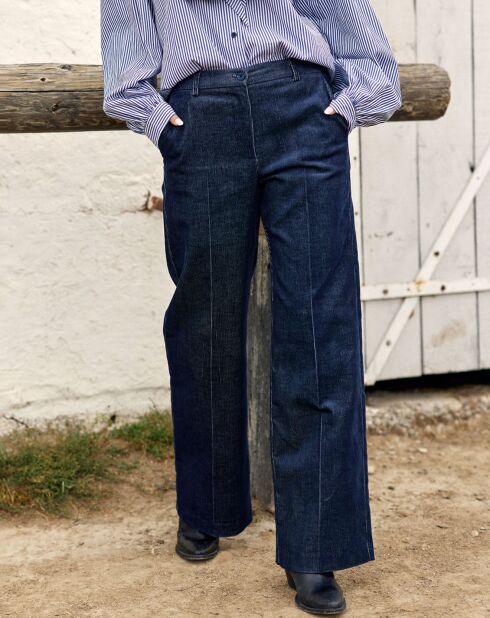 Pantalon en Velours côtelé Chiara nuit