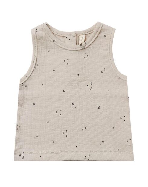 Débardeur Double Gaze de Coton Bio gris