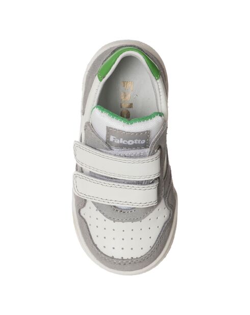 Wit/grijs/groene Bounce sneakers