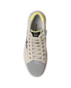 Pinn Milk/veelkleurige leren sneakers