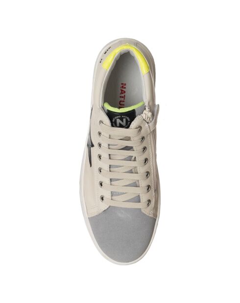 Pinn Milk/veelkleurige leren sneakers