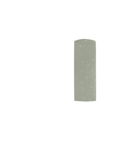 Lange en coton bio bleu gris