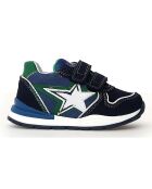 Roy Leather Sneakers blauw/azur/groen