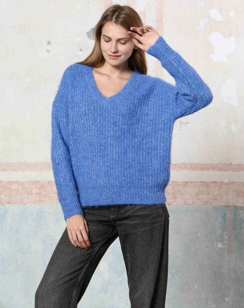 Pull Perrine bleu