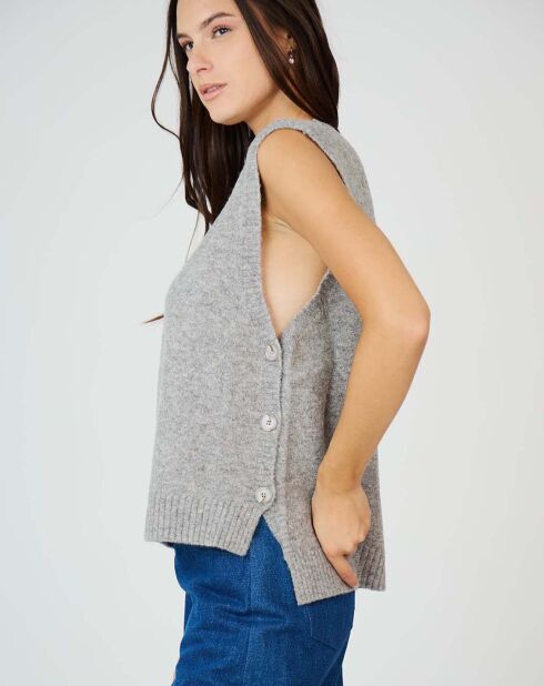 Pull Aurore gris