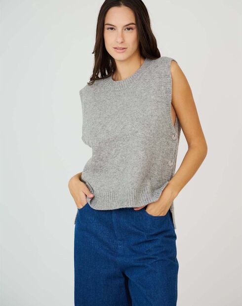 Pull Aurore gris