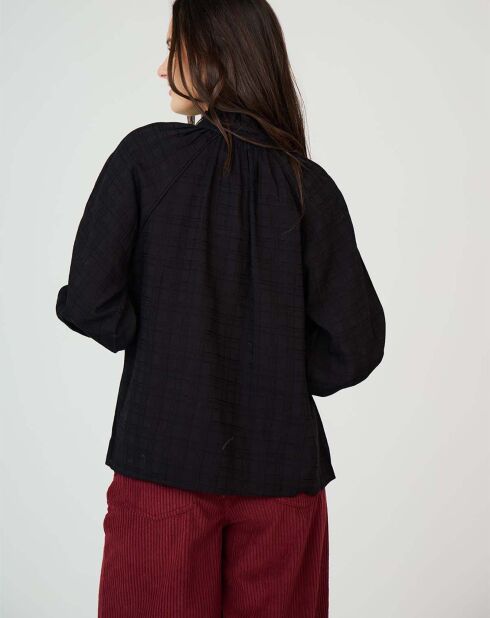 Top en Coton & Lin Sarra noir