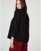 Top en Coton & Lin Sarra noir