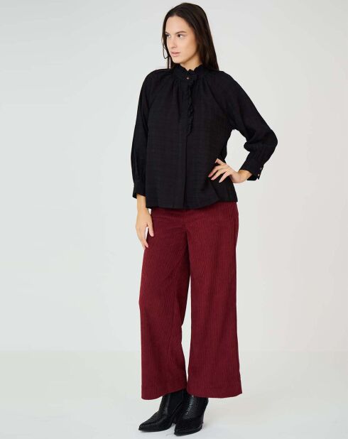 Top en Coton & Lin Sarra noir