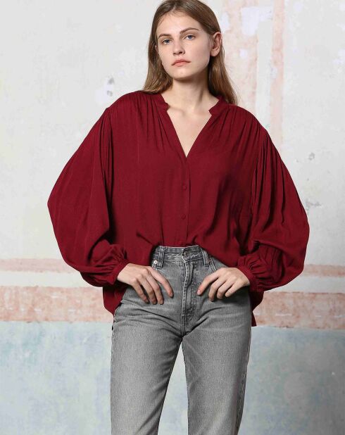 Top Justine bordeaux