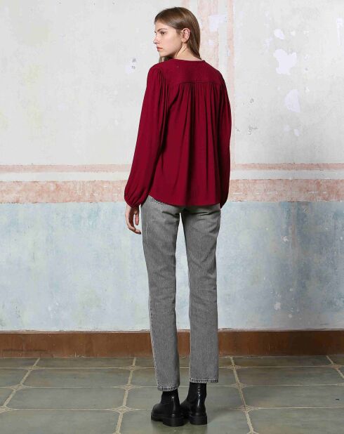 Top Céleste bordeaux