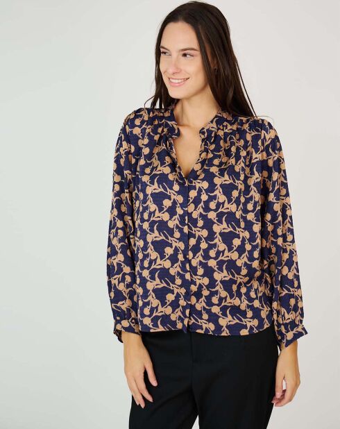 Top Agathe bleu