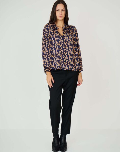 Top Agathe bleu