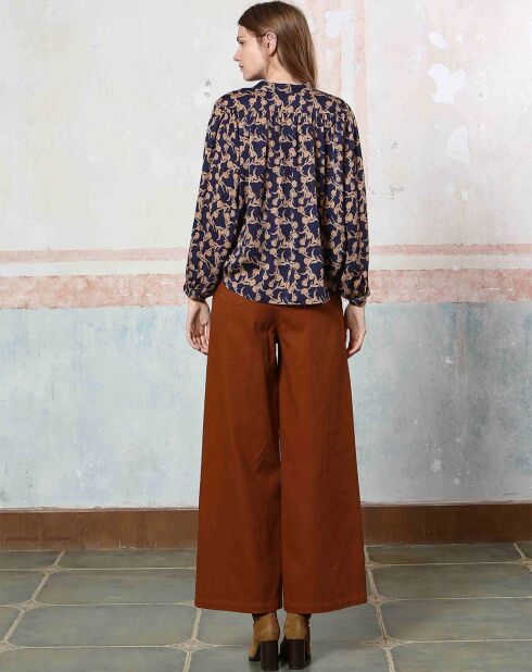 Top Agathe bleu