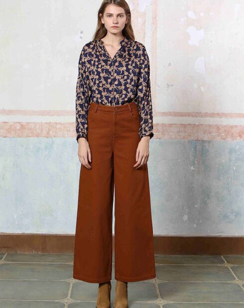 Top Agathe bleu