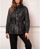 Surchemise en Cuir Balzac noire