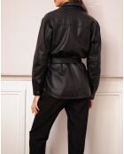 Surchemise en Cuir Balzac noire