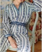 Chemise Beata frise bleue